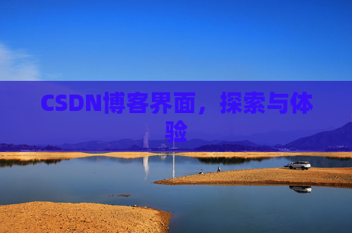 CSDN博客界面，探索与体验